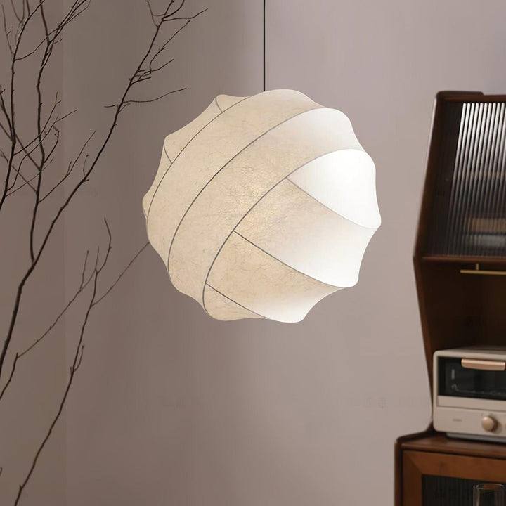 Modern Art Deco Globe Pendant Light - Turner Hanging Lamp in White | Vinlighting | Vinlighting