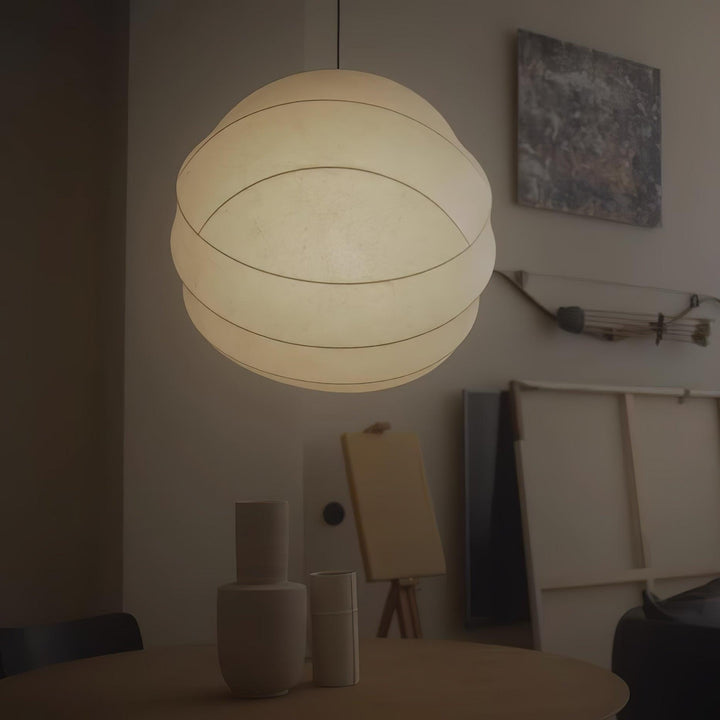 Modern Art Deco Globe Pendant Light - Turner Hanging Lamp in White | Vinlighting | Vinlighting