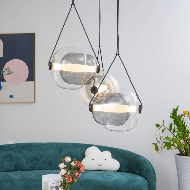 Modern Capsule Glass Pendant Lamp with LED Lights in Multiple Colors | Vinlighting | Vinlighting