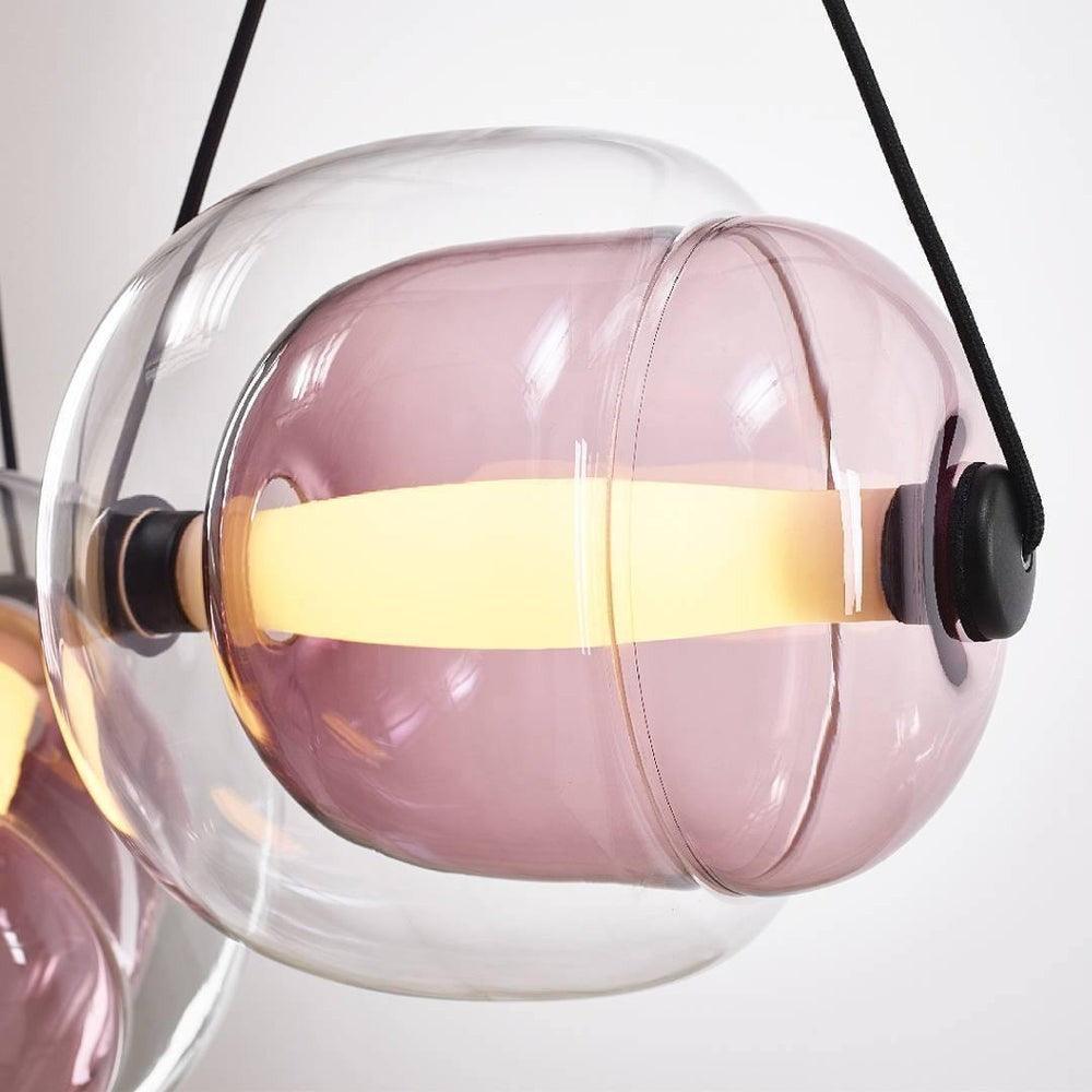 Modern Capsule Glass Pendant Lamp with LED Lights in Multiple Colors | Vinlighting | Vinlighting