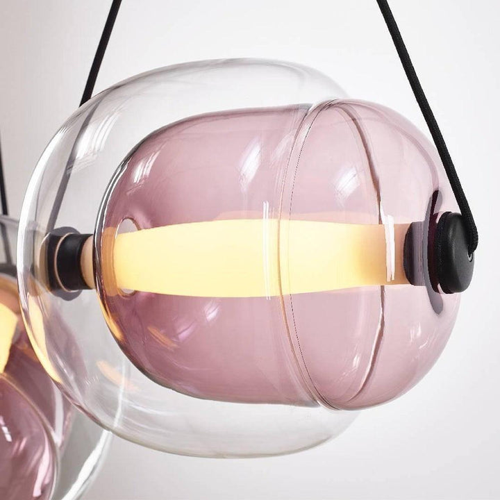 Modern Capsule Glass Pendant Lamp with LED Lights in Multiple Colors | Vinlighting | Vinlighting