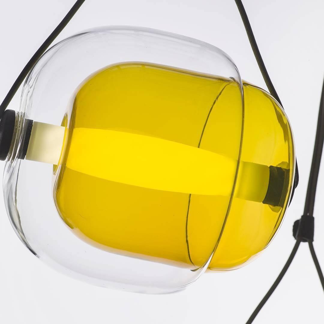 Modern Capsule Glass Pendant Lamp with LED Lights in Multiple Colors | Vinlighting | Vinlighting