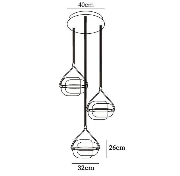 Modern Capsule Glass Pendant Lamp with LED Lights in Multiple Colors | Vinlighting | Vinlighting