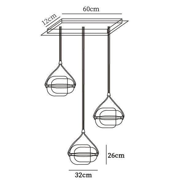 Modern Capsule Glass Pendant Lamp with LED Lights in Multiple Colors | Vinlighting | Vinlighting