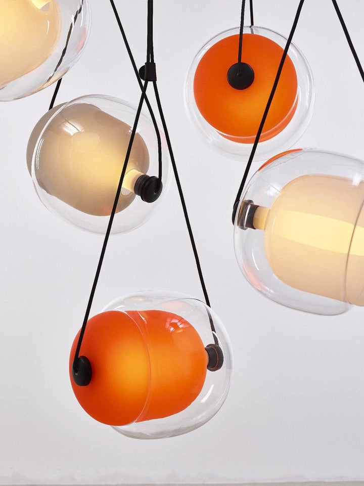 Modern Capsule Glass Pendant Lamp with LED Lights in Multiple Colors | Vinlighting | Vinlighting