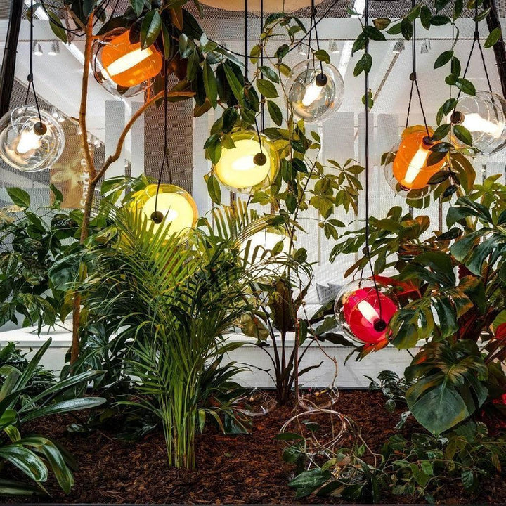 Modern Capsule Glass Pendant Lamp with LED Lights in Multiple Colors | Vinlighting | Vinlighting