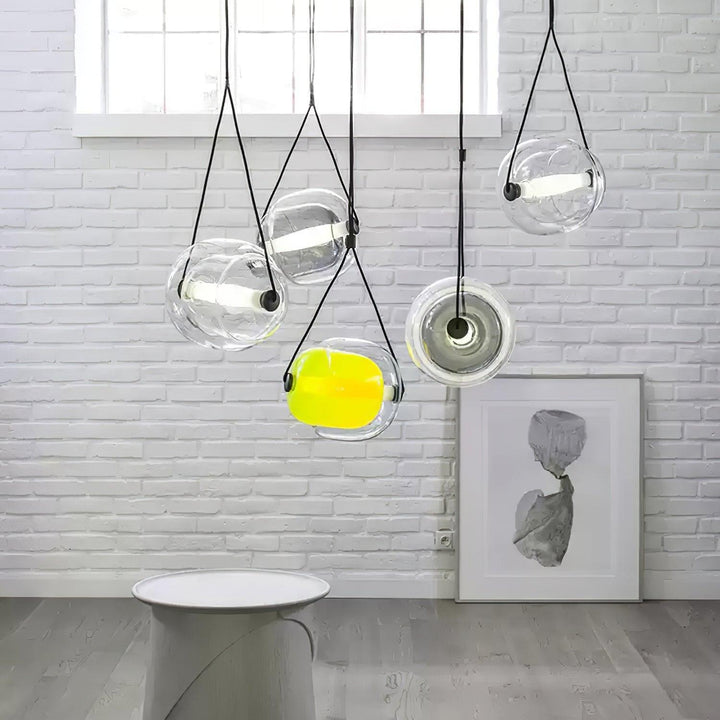 Modern Capsule Glass Pendant Lamp with LED Lights in Multiple Colors | Vinlighting | Vinlighting