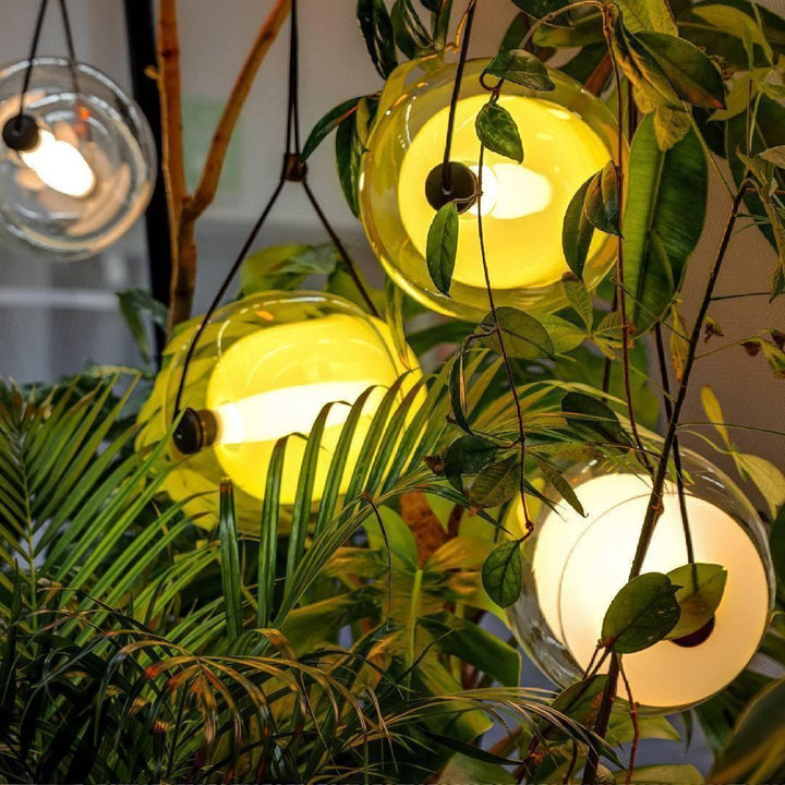 Modern Capsule Glass Pendant Lamp with LED Lights in Multiple Colors | Vinlighting | Vinlighting