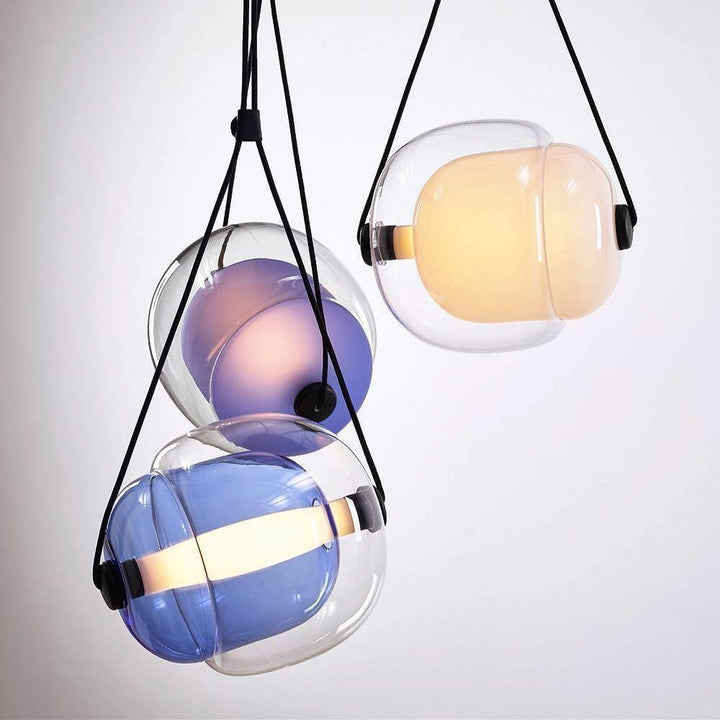 Modern Capsule Glass Pendant Lamp with LED Lights in Multiple Colors | Vinlighting | Vinlighting