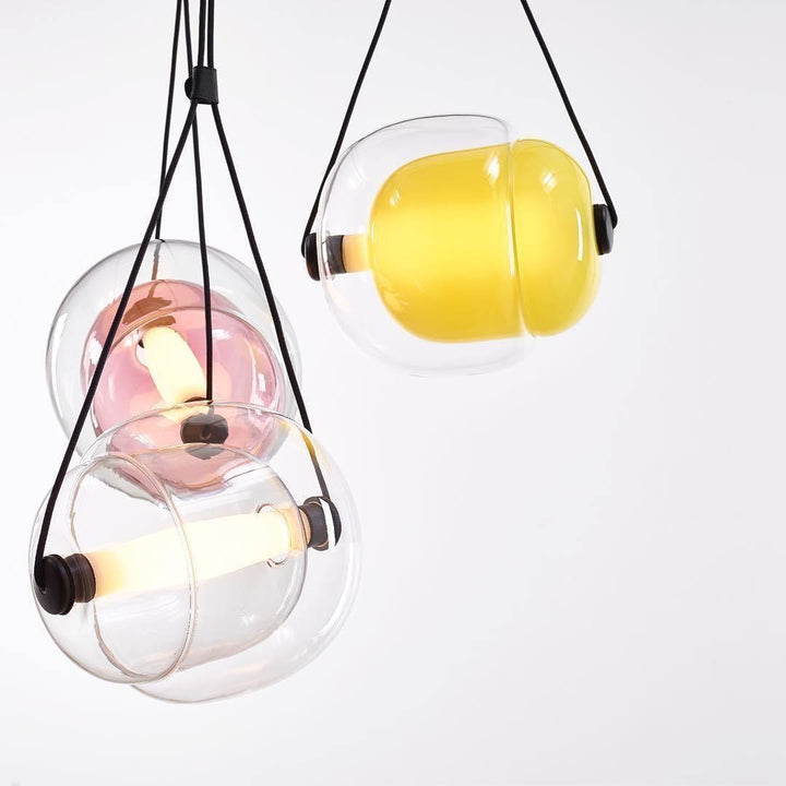 Modern Capsule Glass Pendant Lamp with LED Lights in Multiple Colors | Vinlighting | Vinlighting