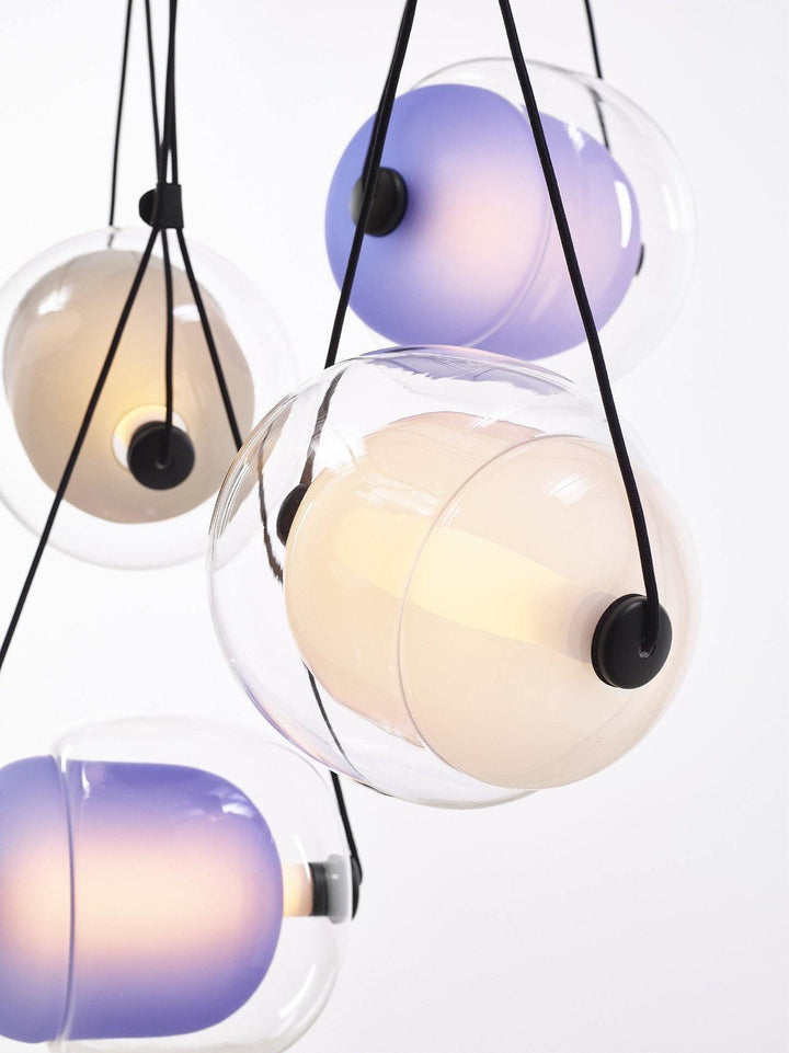 Modern Capsule Glass Pendant Lamp with LED Lights in Multiple Colors | Vinlighting | Vinlighting