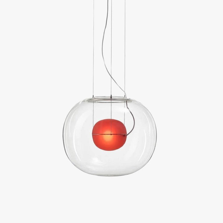 Modern Clear Glass Globe Pendant Light - Hanging for Kitchen Island | Vinlighting | Vinlighting
