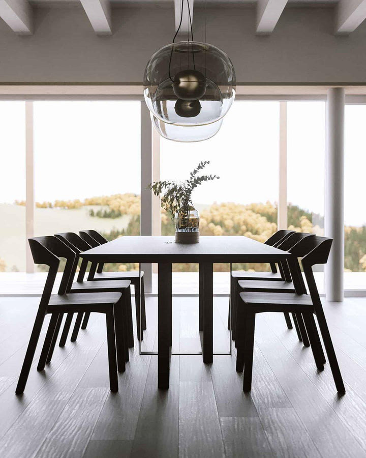 Modern Clear Glass Globe Pendant Light - Hanging for Kitchen Island | Vinlighting | Vinlighting