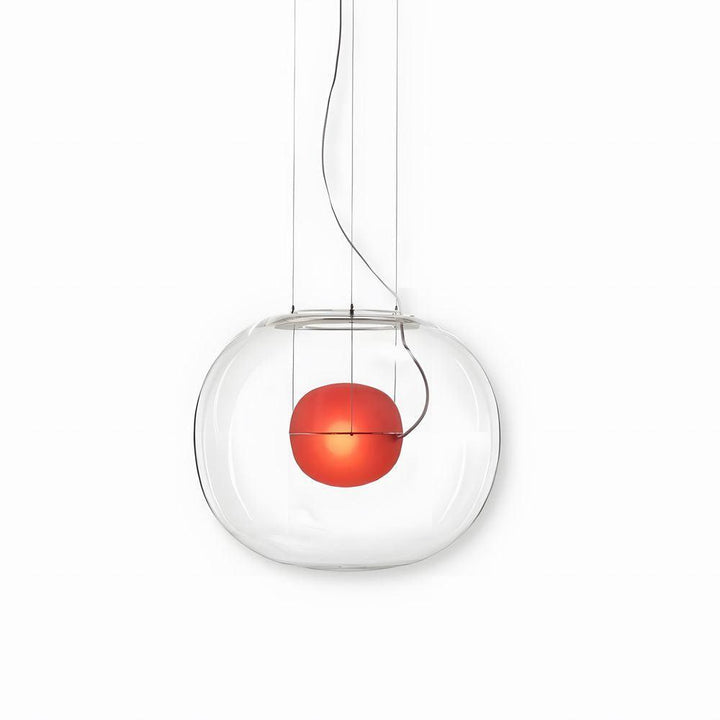 Modern Clear Glass Globe Pendant Light - Hanging for Kitchen Island | Vinlighting | Vinlighting