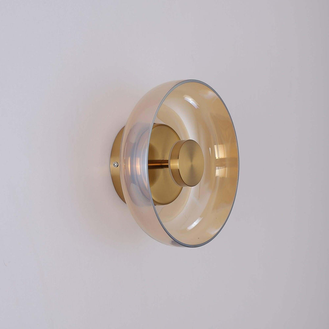 Modern LED Glass Wall Sconce for Bedroom and Hallway Walls