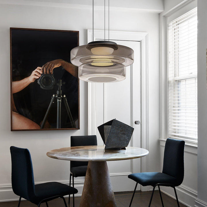 Modern Levels Glass Pendant Light for Kitchen Island & Dining Room | Vinlighting | Vinlighting