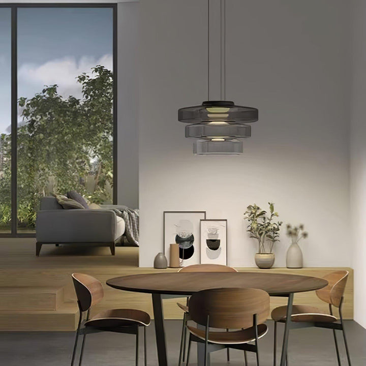 Modern Levels Glass Pendant Light for Kitchen Island & Dining Room | Vinlighting | Vinlighting