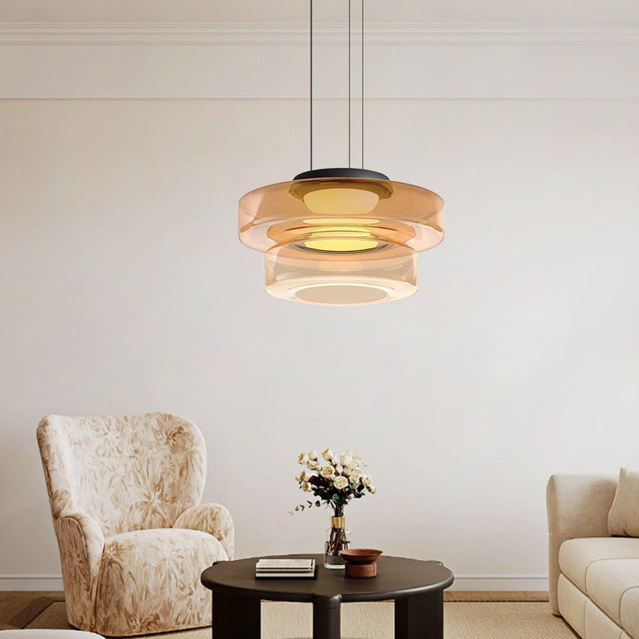 Modern Levels Glass Pendant Light for Kitchen Island & Dining Room | Vinlighting | Vinlighting
