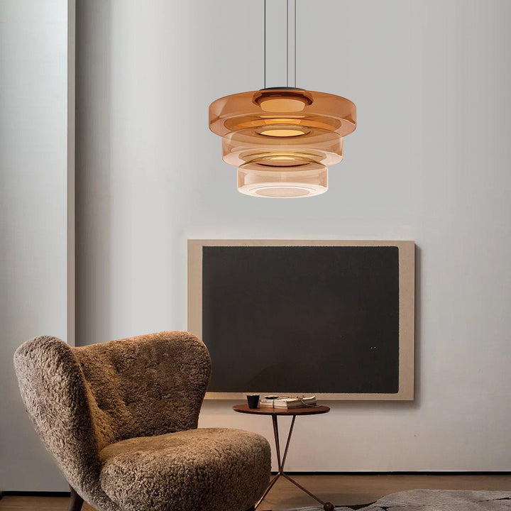 Modern Levels Glass Pendant Light for Kitchen Island & Dining Room | Vinlighting | Vinlighting