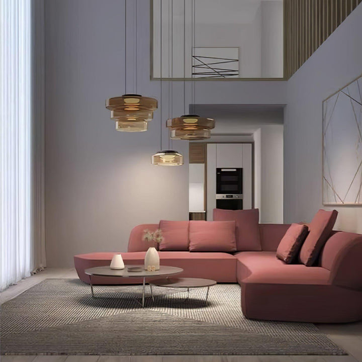 Modern Levels Glass Pendant Light for Kitchen Island & Dining Room | Vinlighting | Vinlighting