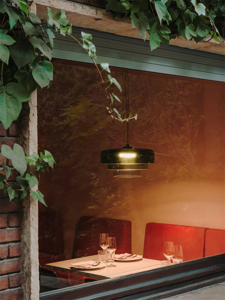 Modern Levels Pendant Light | Art Deco Glass Hanging Lamp for Island | Vinlighting | Vinlighting