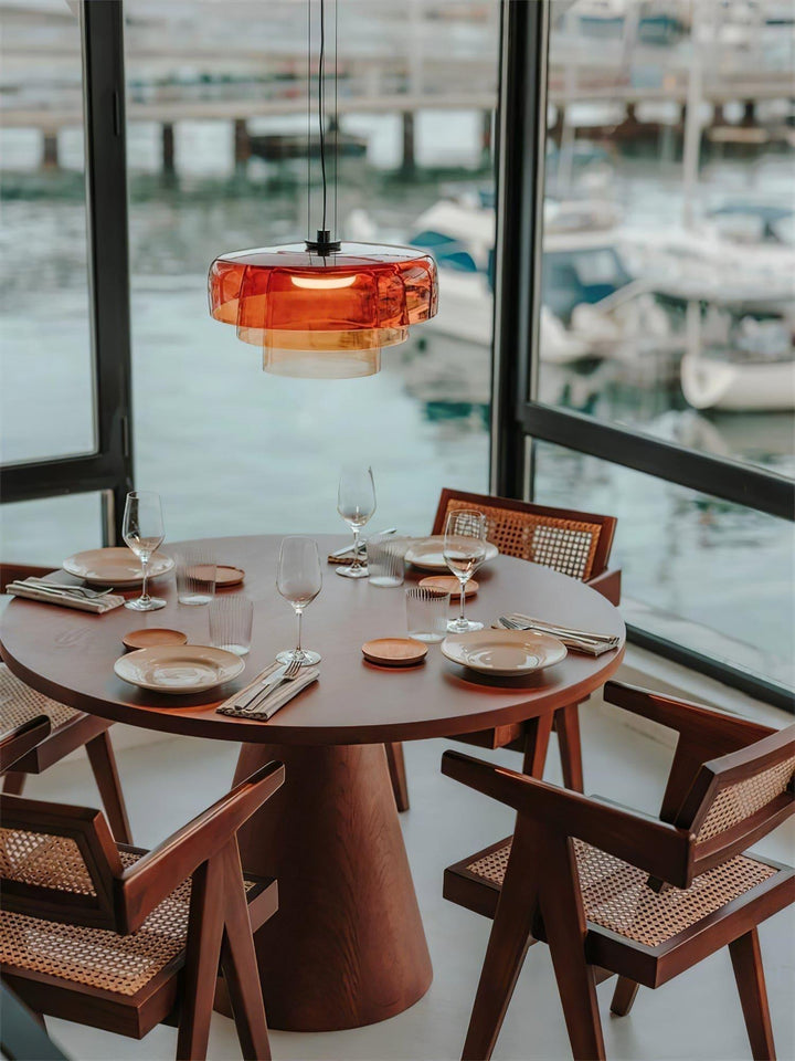 Modern Levels Pendant Light | Art Deco Glass Hanging Lamp for Island | Vinlighting | Vinlighting