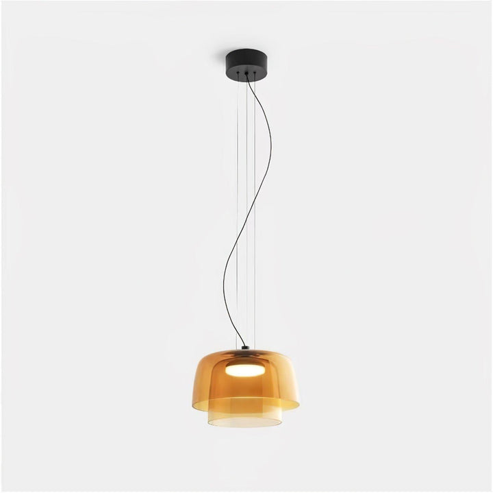 Modern Levels Pendant Light | Art Deco Glass Hanging Lamp for Island | Vinlighting | Vinlighting