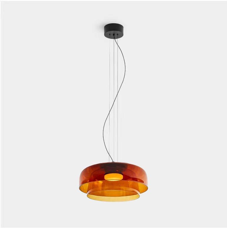Modern Levels Pendant Light | Art Deco Glass Hanging Lamp for Island | Vinlighting | Vinlighting