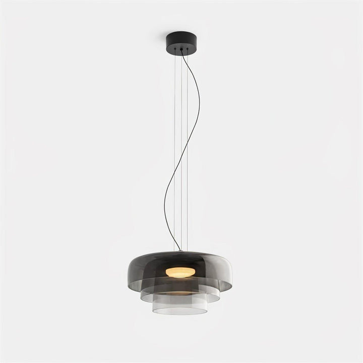 Modern Levels Pendant Light | Art Deco Glass Hanging Lamp for Island | Vinlighting | Vinlighting