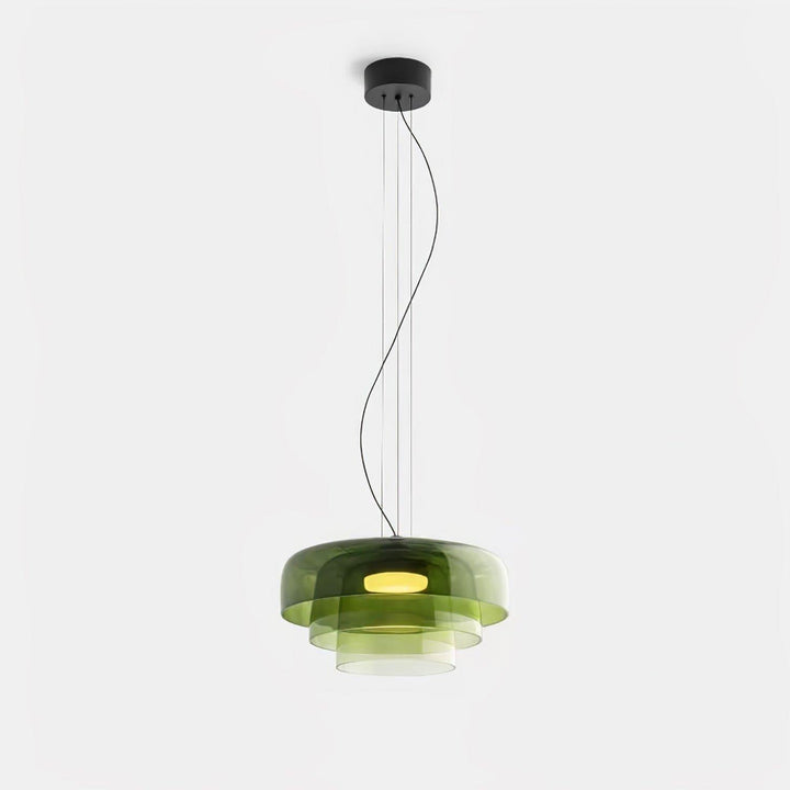 Modern Levels Pendant Light | Art Deco Glass Hanging Lamp for Island | Vinlighting | Vinlighting