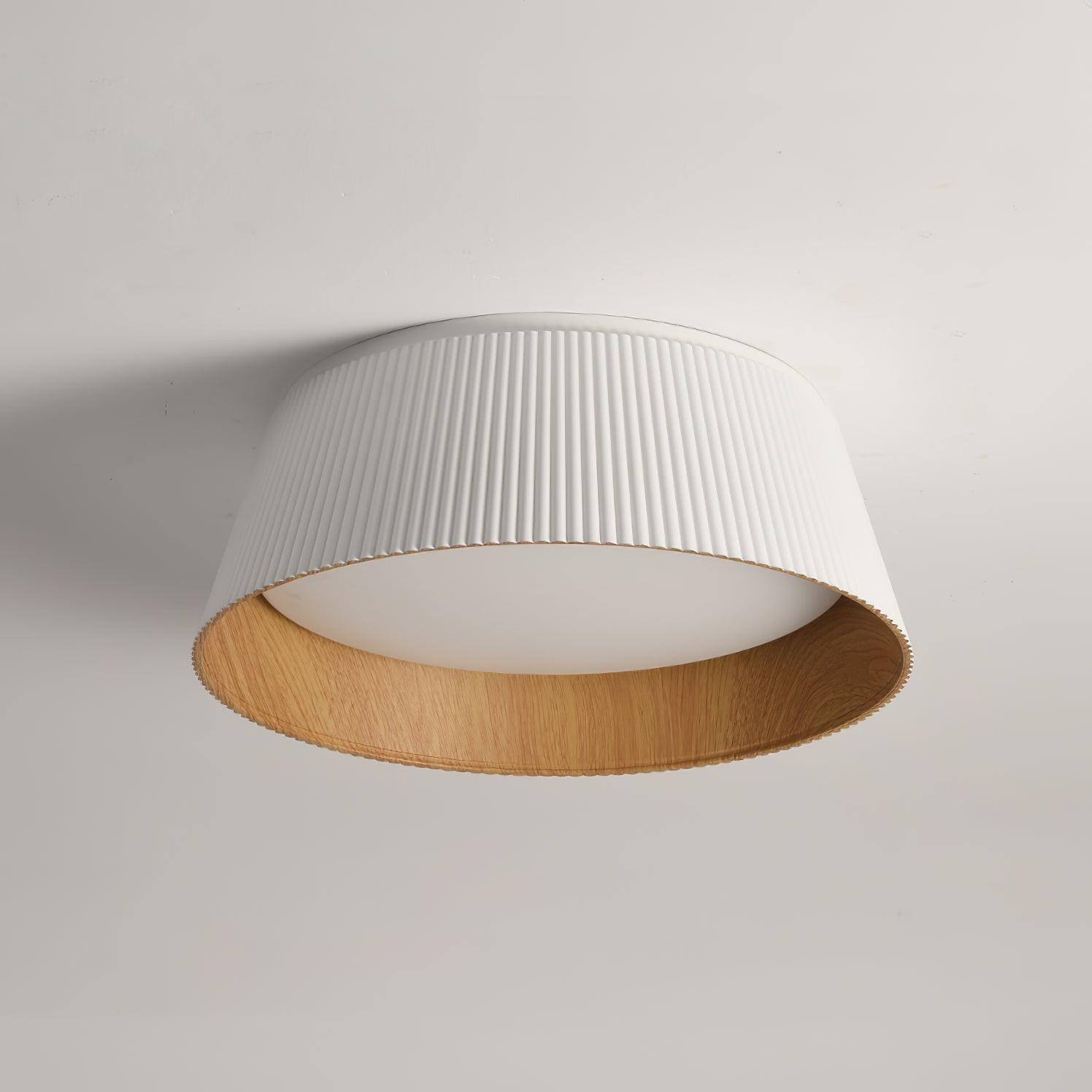 Led Light Rib Top View Modern Ribbed Ceiling Light – Decorative Bedroom Flush Mount – Vinlighting