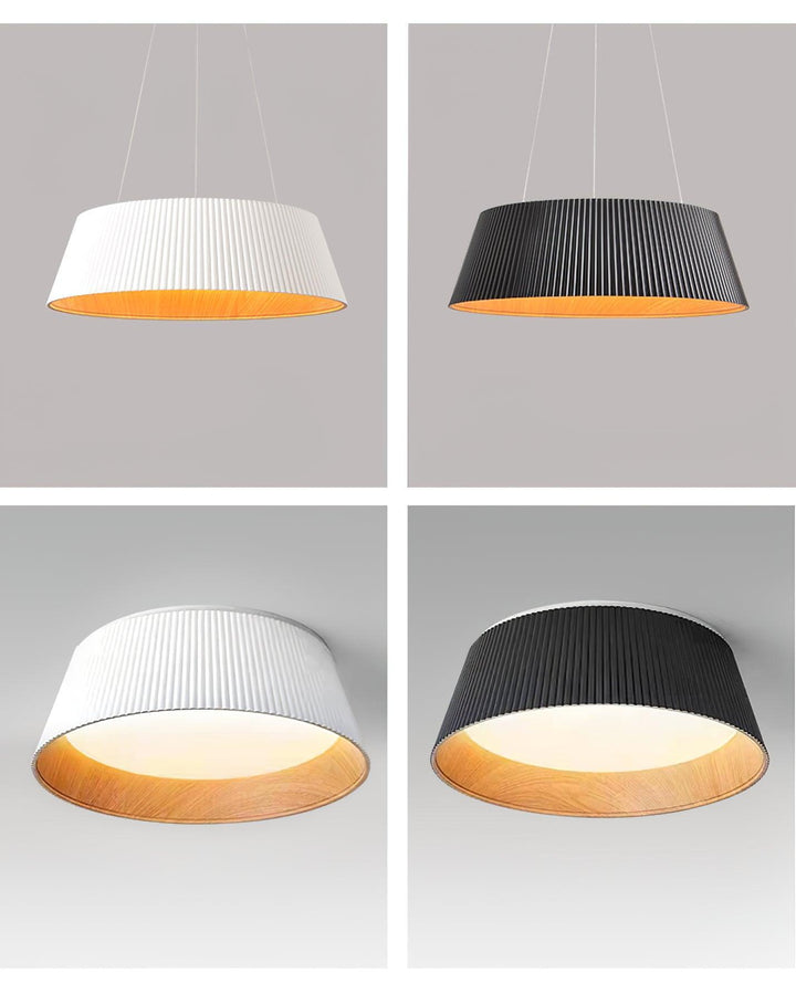 Modern Ribbed Ceiling Light – Sleek & Elegant Lighting Fixture | Vinlighting | Vinlighting