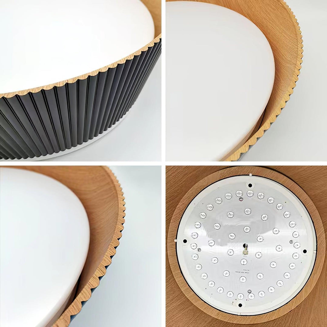 Modern Ribbed Ceiling Light – Sleek & Elegant Lighting Fixture | Vinlighting | Vinlighting