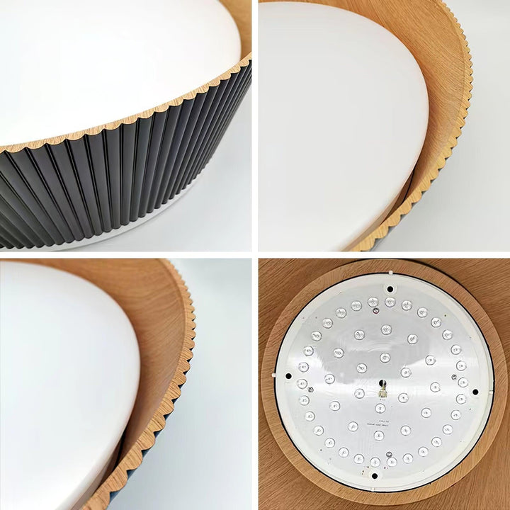 Modern Ribbed Ceiling Light – Sleek & Elegant Lighting Fixture | Vinlighting | Vinlighting
