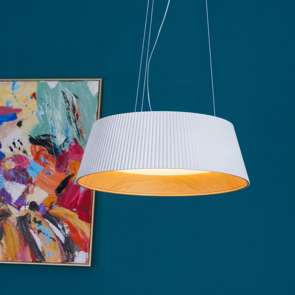 Modern Ribbed Pendant Light | Hanging for Dining Room & Kitchen Island | Vinlighting | Vinlighting
