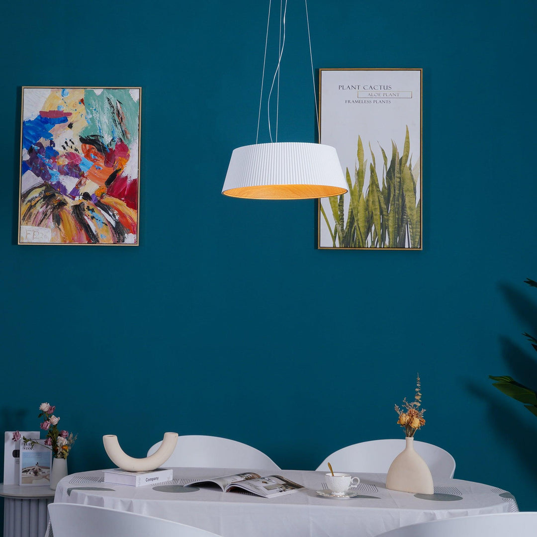 Modern Ribbed Pendant Light | Hanging for Dining Room & Kitchen Island | Vinlighting | Vinlighting