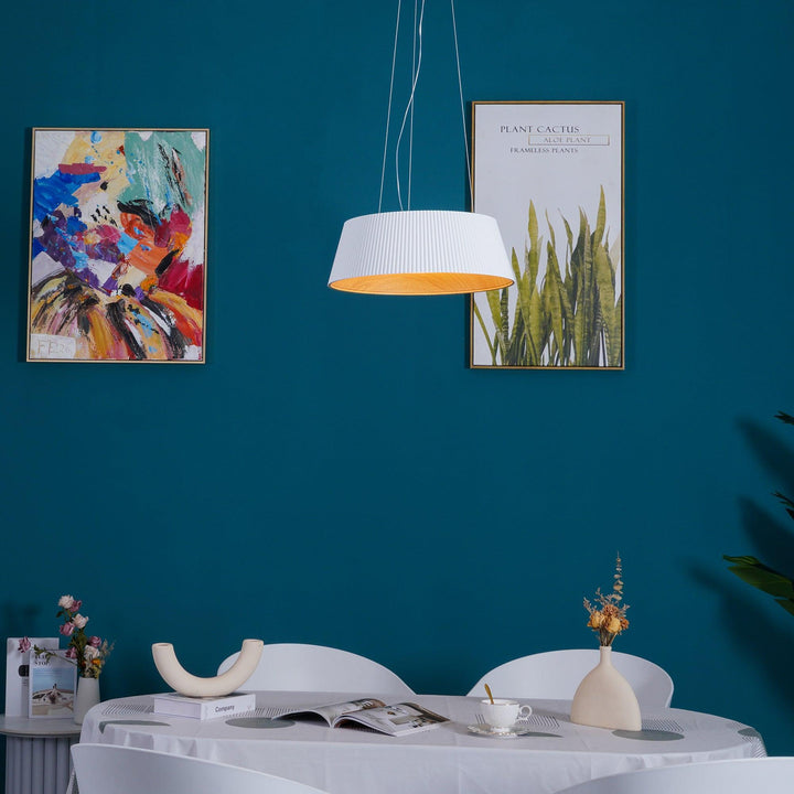 Modern Ribbed Pendant Light | Hanging for Dining Room & Kitchen Island | Vinlighting | Vinlighting