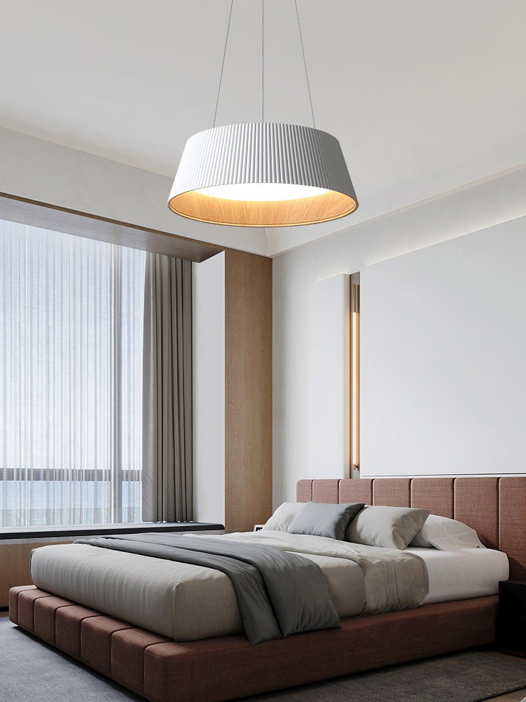 Modern Ribbed Pendant Light | Hanging for Dining Room & Kitchen Island | Vinlighting | Vinlighting