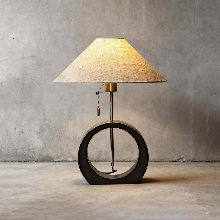 Molira Table Lamp – Minimalist Wabi-sabi Retro Fabric Lamp