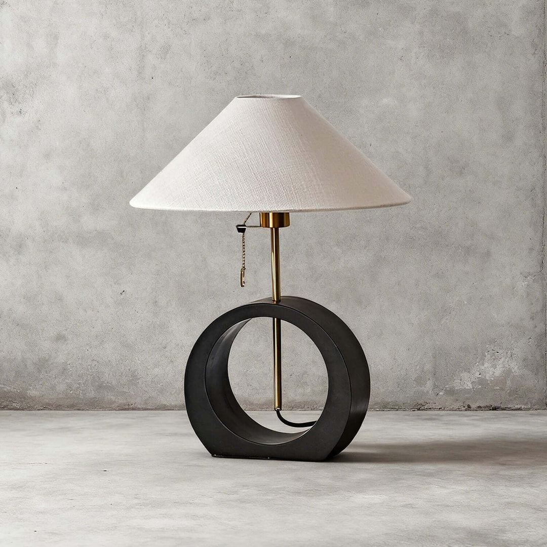 Molira Table Lamp – Minimalist Wabi-sabi Retro Fabric Lamp