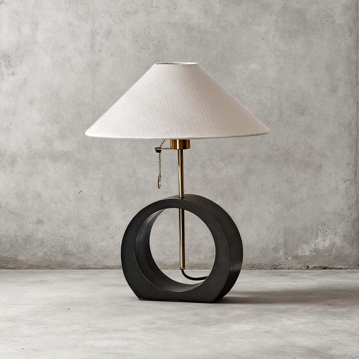 Molira Table Lamp – Minimalist Wabi-sabi Retro Fabric Lamp