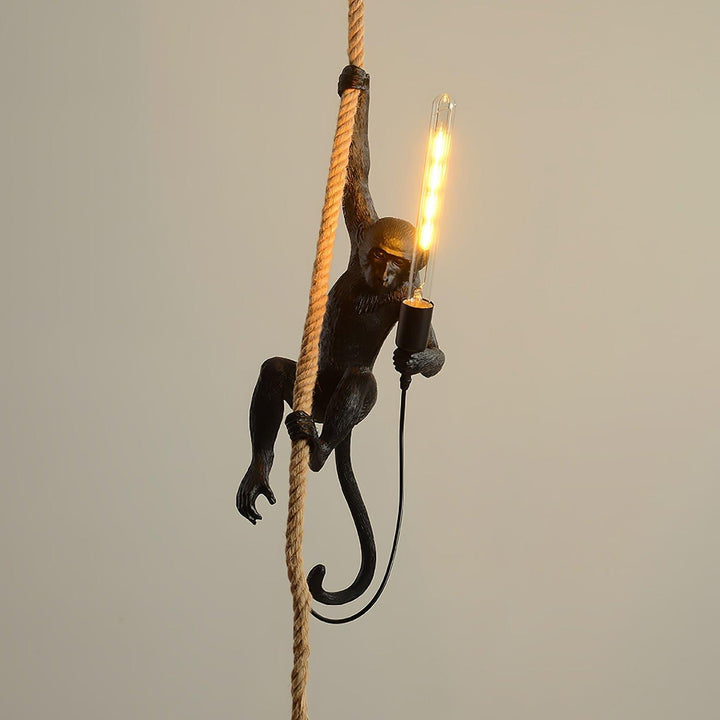Monkey Pendant Lamp | Resin Art Deco Hanging Light for Home Office | Vinlighting | Vinlighting