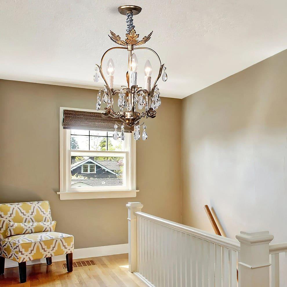 Monteleone Crystal Chandelier - Vintage with Adjustable Chain | Vinlighting | Vinlighting