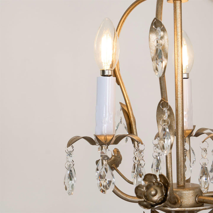 Monteleone Crystal Chandelier - Vintage with Adjustable Chain | Vinlighting | Vinlighting