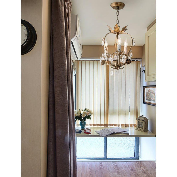 Monteleone Crystal Chandelier - Vintage with Adjustable Chain | Vinlighting | Vinlighting