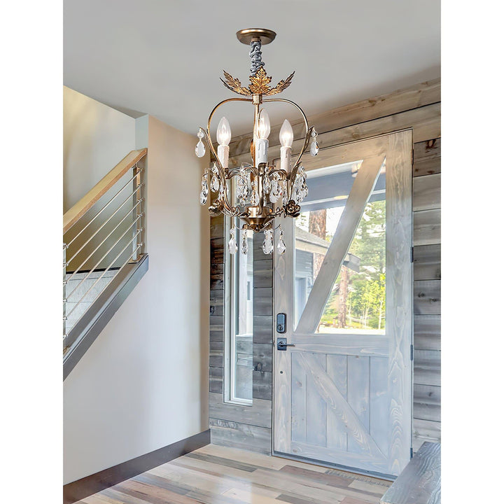 Monteleone Crystal Chandelier - Vintage with Adjustable Chain | Vinlighting | Vinlighting