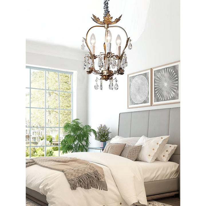 Monteleone Crystal Chandelier - Vintage with Adjustable Chain | Vinlighting | Vinlighting