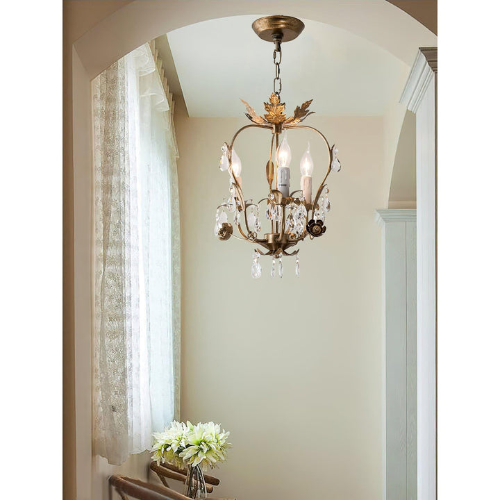 Monteleone Crystal Chandelier - Vintage with Adjustable Chain | Vinlighting | Vinlighting