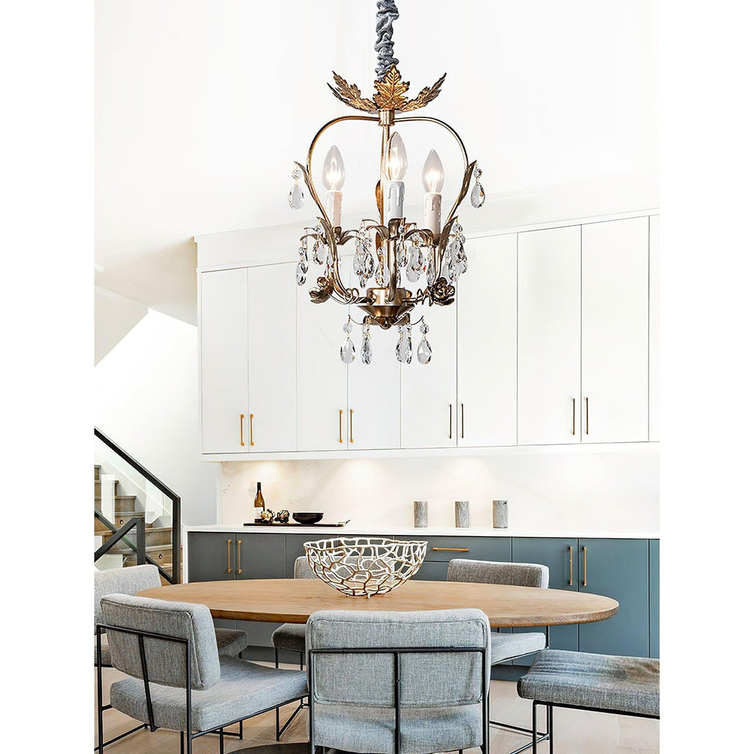 Monteleone Crystal Chandelier - Vintage with Adjustable Chain | Vinlighting | Vinlighting