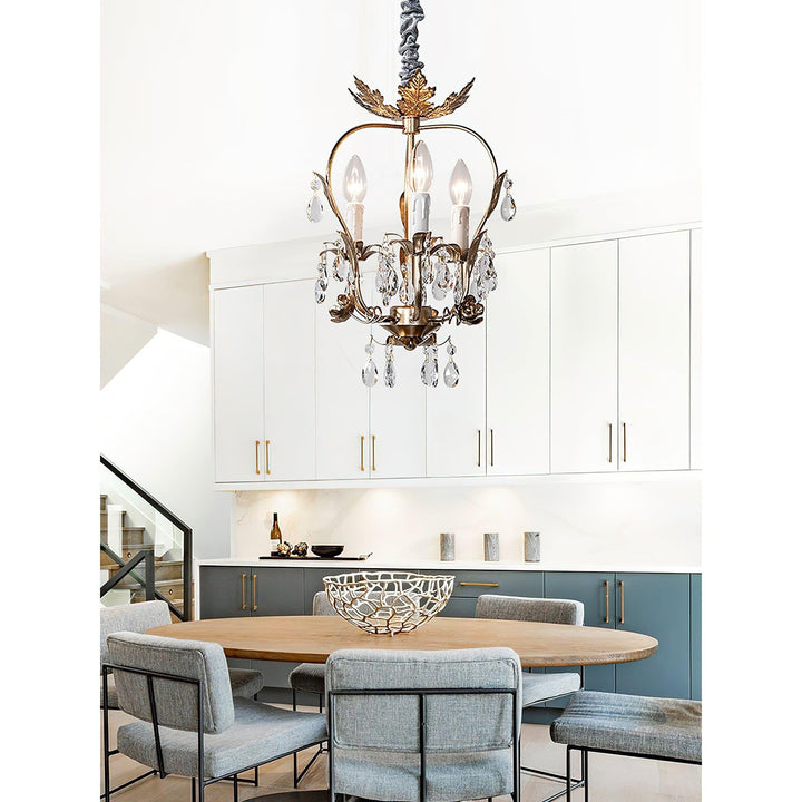 Monteleone Crystal Chandelier - Vintage with Adjustable Chain | Vinlighting | Vinlighting